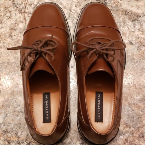 Mens Brown Bostonian Size 8 - Picture 2 of 3